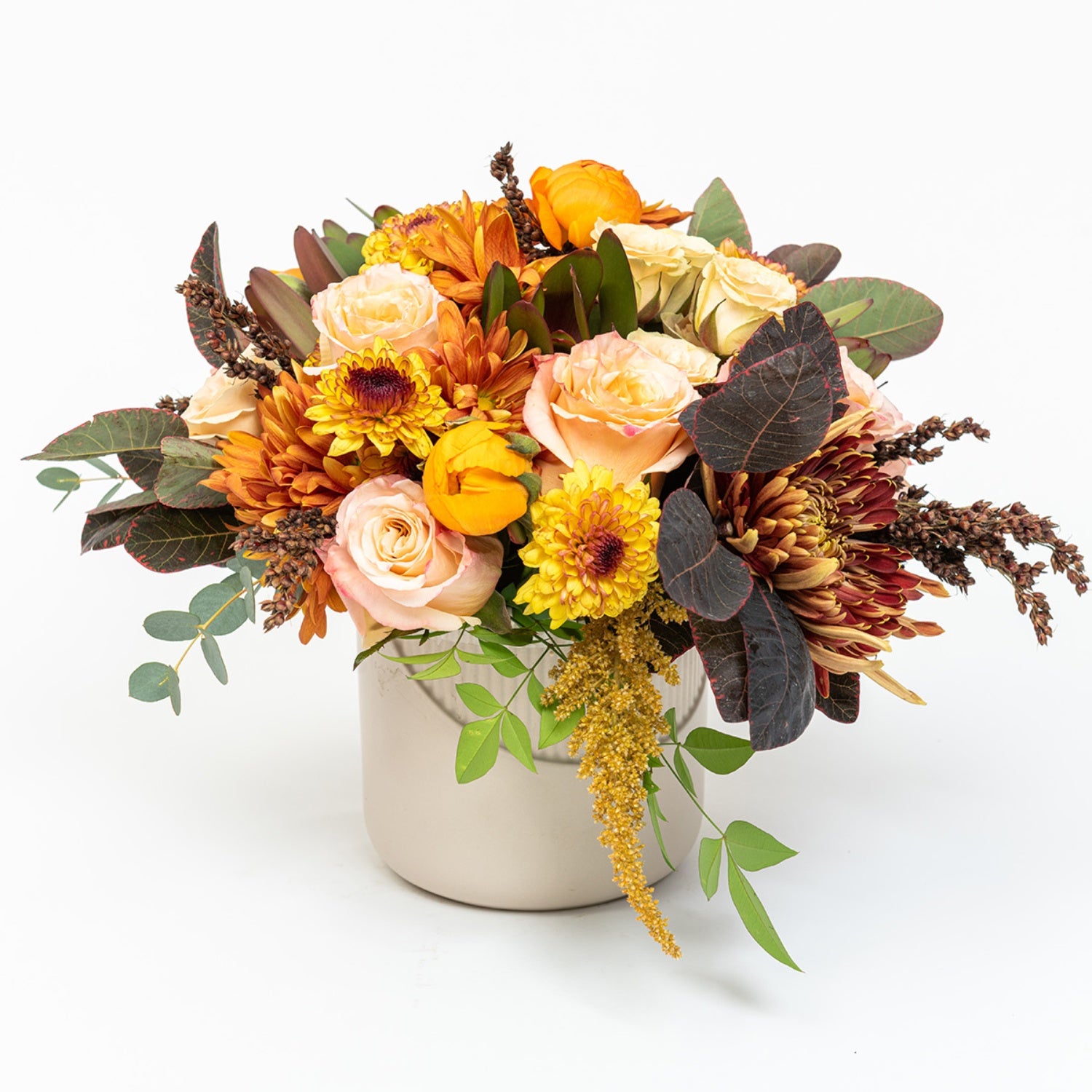 Amber Flower Arrangement – Viola Floral