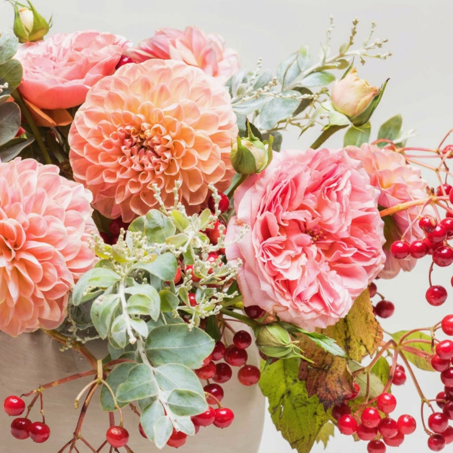 Elegant Blooms Flower Arrangement Closeup