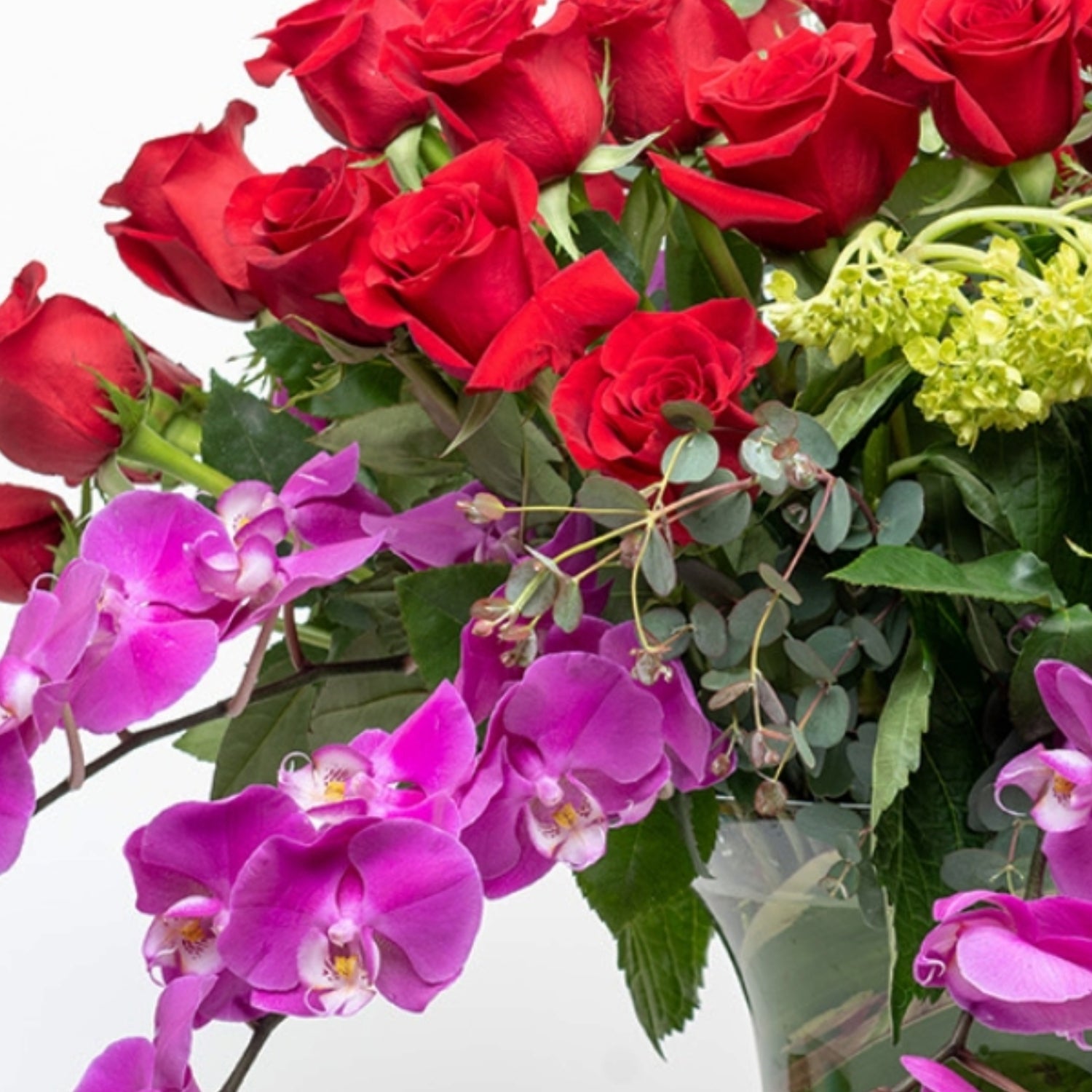 Je T'aime Flower Arrangement Closeup