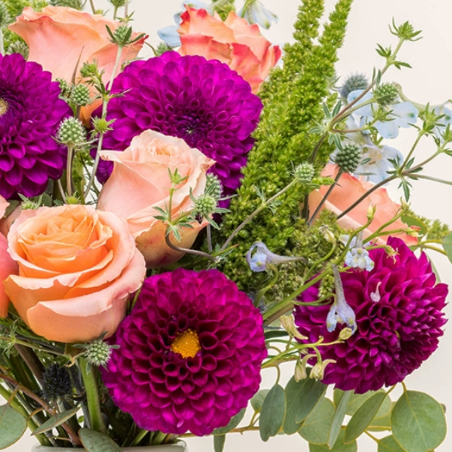 Joyful Blooms Flower Arrangement Closeup