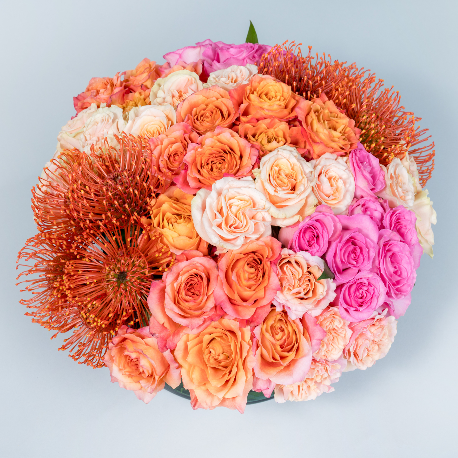 Spring Exuberance Flower Arrangement From Above