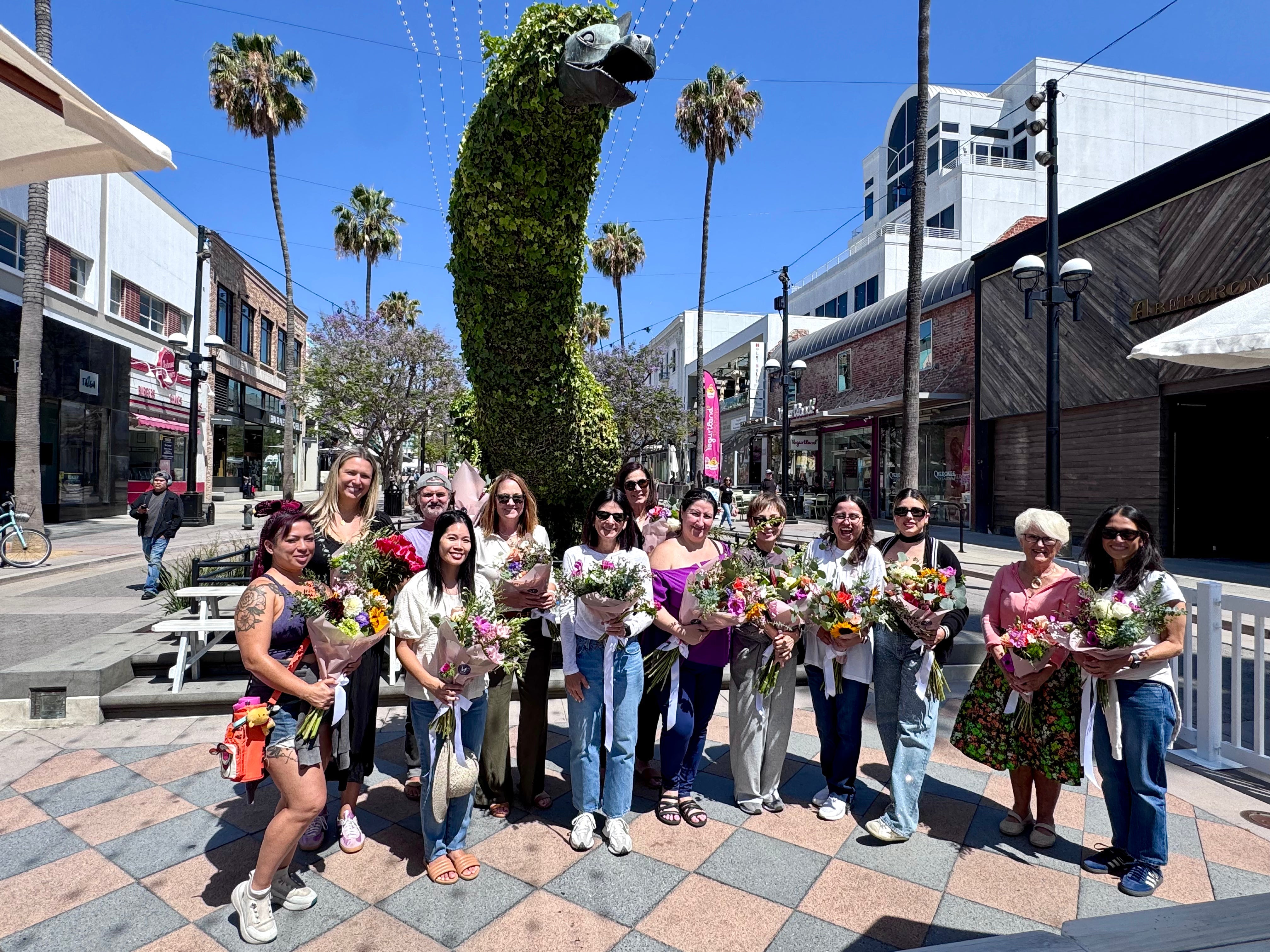 Downtown Santa Monica x Viola Floral: Bloom Bar on Third Street Promenade