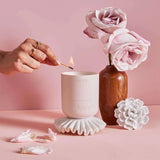luxury floral candle viola floral