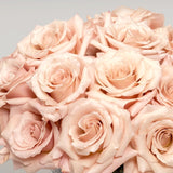 Heavenly Blush Roses Arrangement Closeup