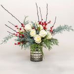 Holiday Blooms Flower Arrangement | Viola Floral