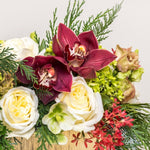 Holiday Flower Centerpiece Closeup