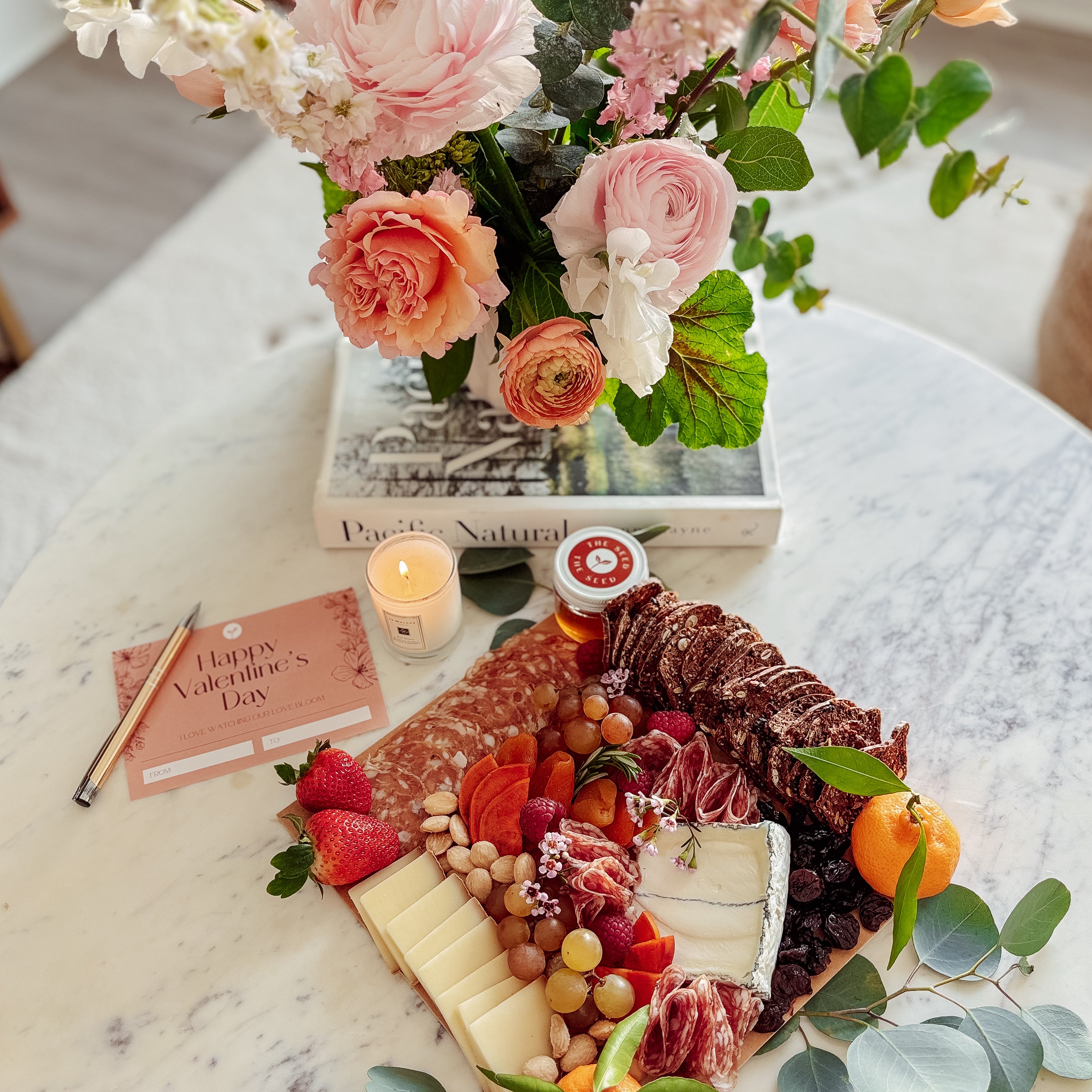 Blooms and Board Flowers and Charcuterie