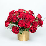 Lavish Hearts Roses Arrangement