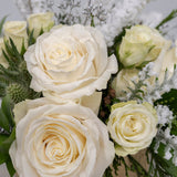 Winter White Holiday Flower Centerpiece