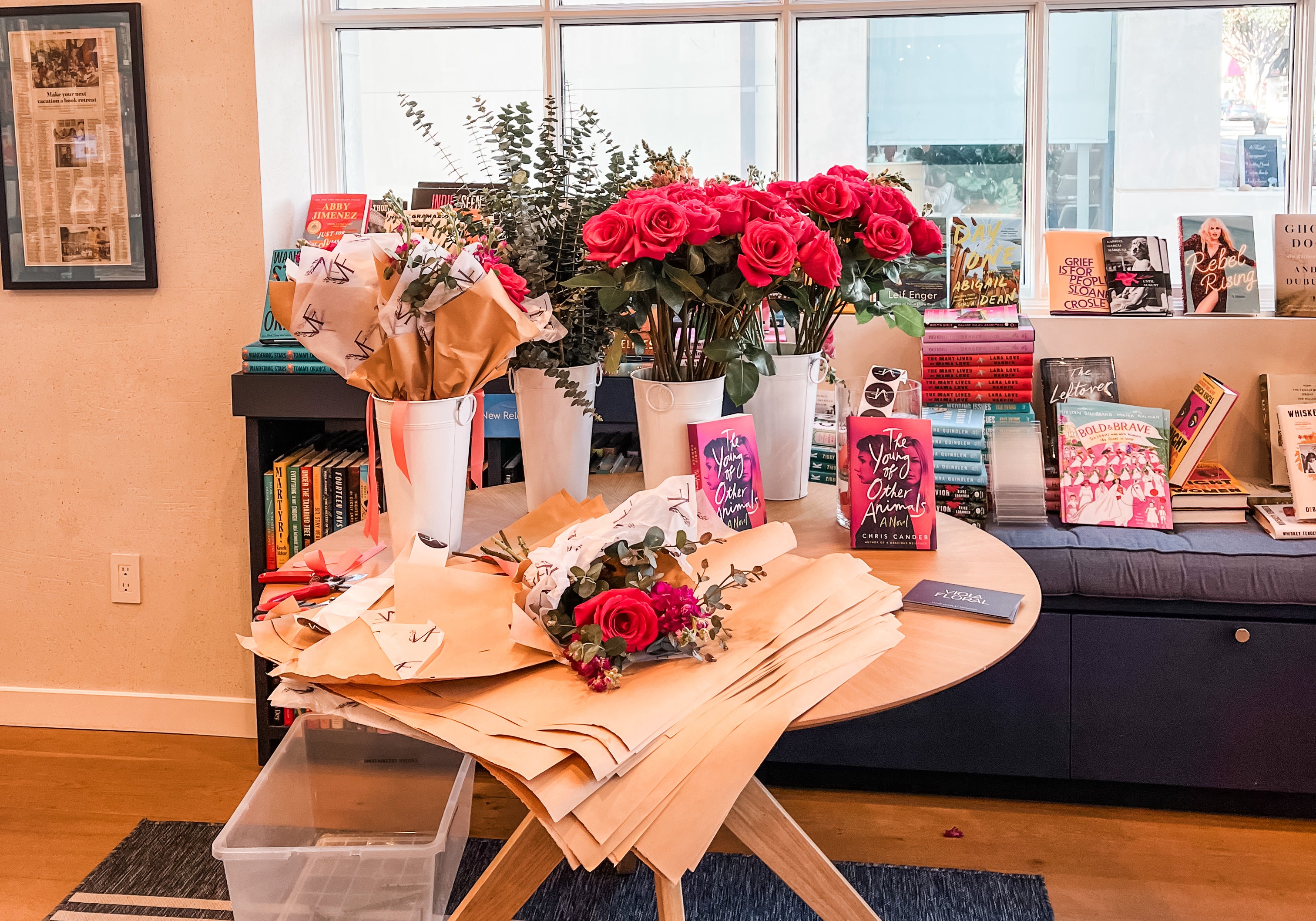 Viola Floral Zibbys Flower Arranging Workshop, Bouquet Bar